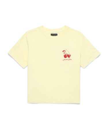 Big Cherry Box Fit T-Shirt Buttermilk